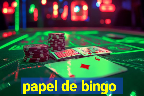 papel de bingo